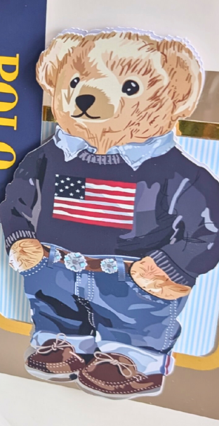 Polo Inspired Gift Bag/Party Favor (choice of bear) 8'H x6"Wx 4"D