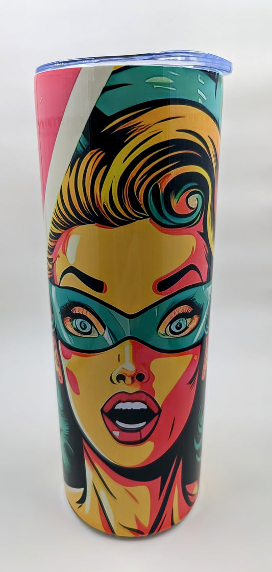 Pop Girl 2- 20 Ounce Pop Art Tumbler with straw (Copy)
