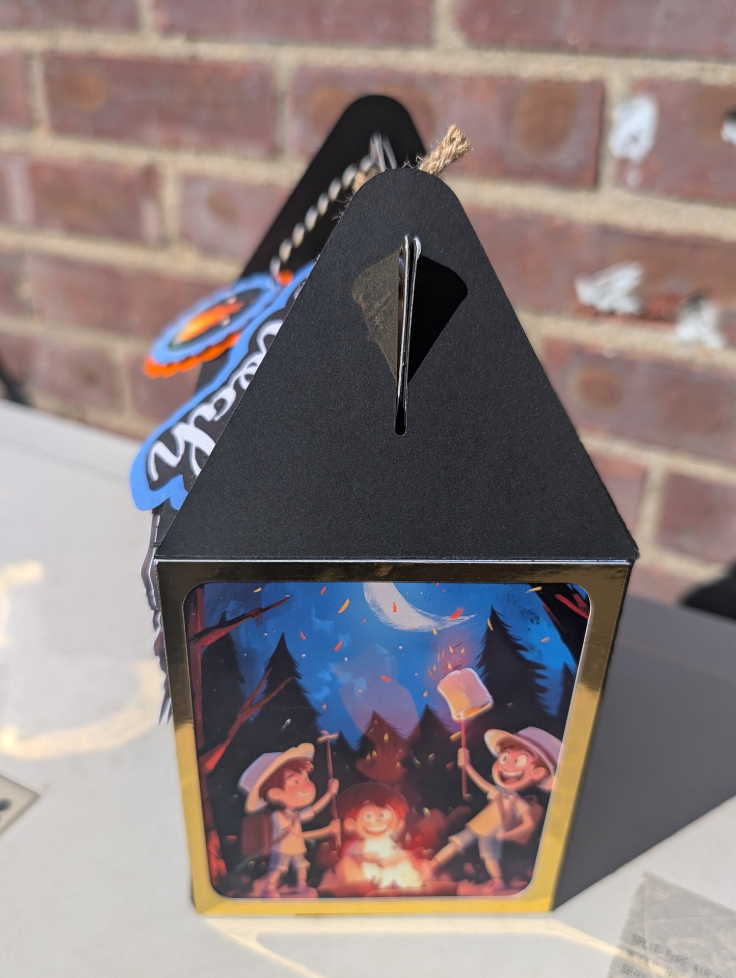Take-a-long S'mores Box w/Personalized Name Tag