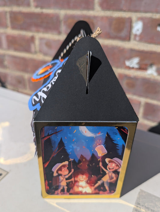 Take-a-long S'mores Box w/Personalized Name Tag